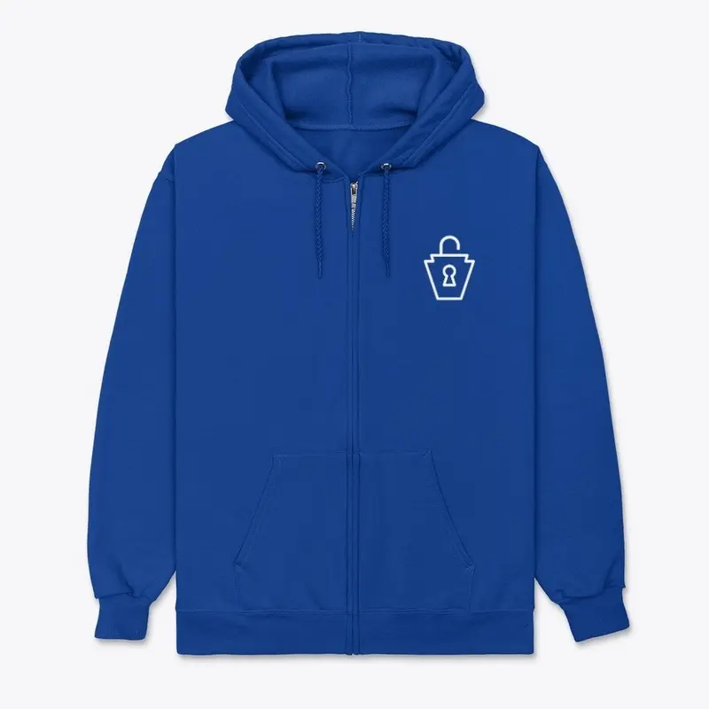 Zip Up Hoodie (Blue)